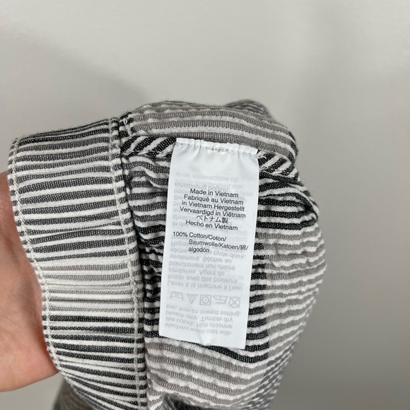 Shorts Pull-On Shorts Women's in Striped Check Cotton Summer Madewell - Picture 14 of 16